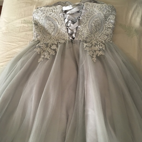 Let’s Dresses Grey Quinceanera Dama Dress Perfect For You Poshmark